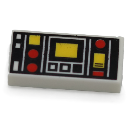 【Emily Mifigures】LEGO 樂高 印刷磗 全新 1x2 控制面板 3069bpb0785
