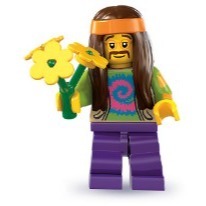 【Emily Mifigures】LEGO 樂高 人偶 二手 第11代人偶包 嬉皮客 col07-11 8831