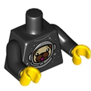 【Emily Mifigures】LEGO 樂高 人偶 身體 全新 可愛太空巴哥犬 973pb4011c01-細節圖2