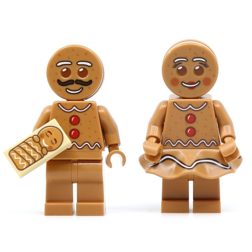 【Emily Mifigures】LEGO 樂高 人偶 全新未組 薑餅人夫婦寶寶 hol168 hol169 10267