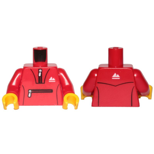 【Emily Mifigures】LEGO 樂高 人偶 身體 全新 紅色運動服 973pb3547c01 60234