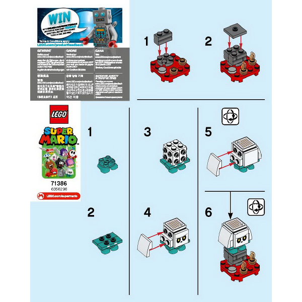 【Emily Mifigures】LEGO 樂高 人偶 全新未組 超級瑪莉歐第2代人偶包 char02-10 71386-細節圖2