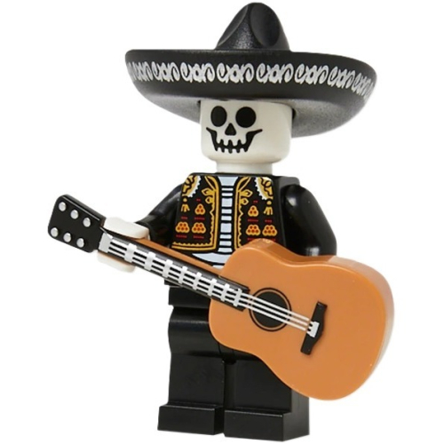 【Emily Mifigures】LEGO 樂高 人偶 全新未組 自組 骷髏吉他手 Skeleton Mariachi