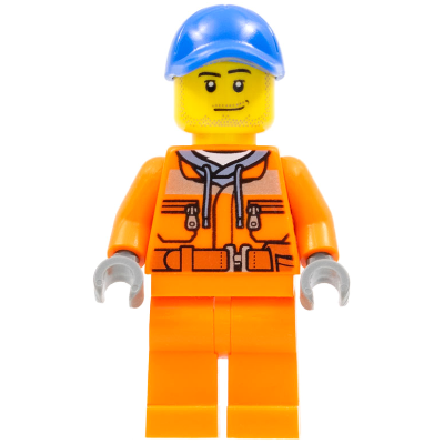 【Emily Mifigures】LEGO 樂高 人偶 二手近全新 城市系列 拖車司機 cty0674 60132