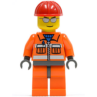 【Emily Mifigures】LEGO 樂高 人偶 二手近全新 城市系列 建築工人cty0125 7632 7746
