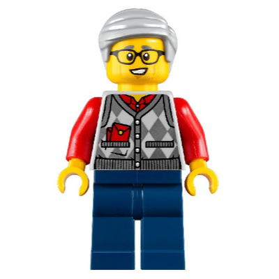 【Emily Mifigures】LEGO 樂高 人偶 全新未組 新年 阿公 爺爺 外公 hol221 80106
