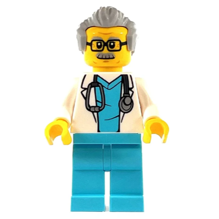 【Emily Mifigures】LEGO 樂高 人偶 全新未組 城市系列 醫生叔叔 cty1341 60330