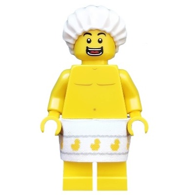 【Emily Mifigures】LEGO 樂高 人偶配件 全新 浴帽 手術帽 白色 98378-細節圖2