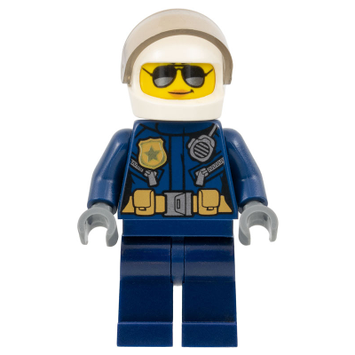 【Emily Mifigures】LEGO 樂高 人偶 二手 城市系列 女警察 cty0739 太陽眼鏡