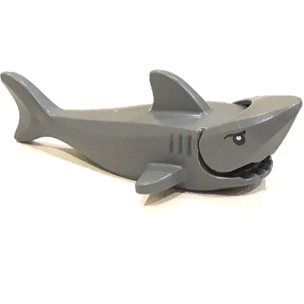 【Emily Mifigures】LEGO 樂高 動物 全新未組 鯊魚 深灰色 14518c04pb01 60095-細節圖2