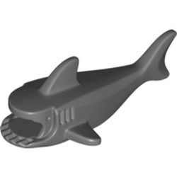 【Emily Mifigures】LEGO 樂高 動物 全新未組 鯊魚 深灰色 14518c04pb01 60095-細節圖4
