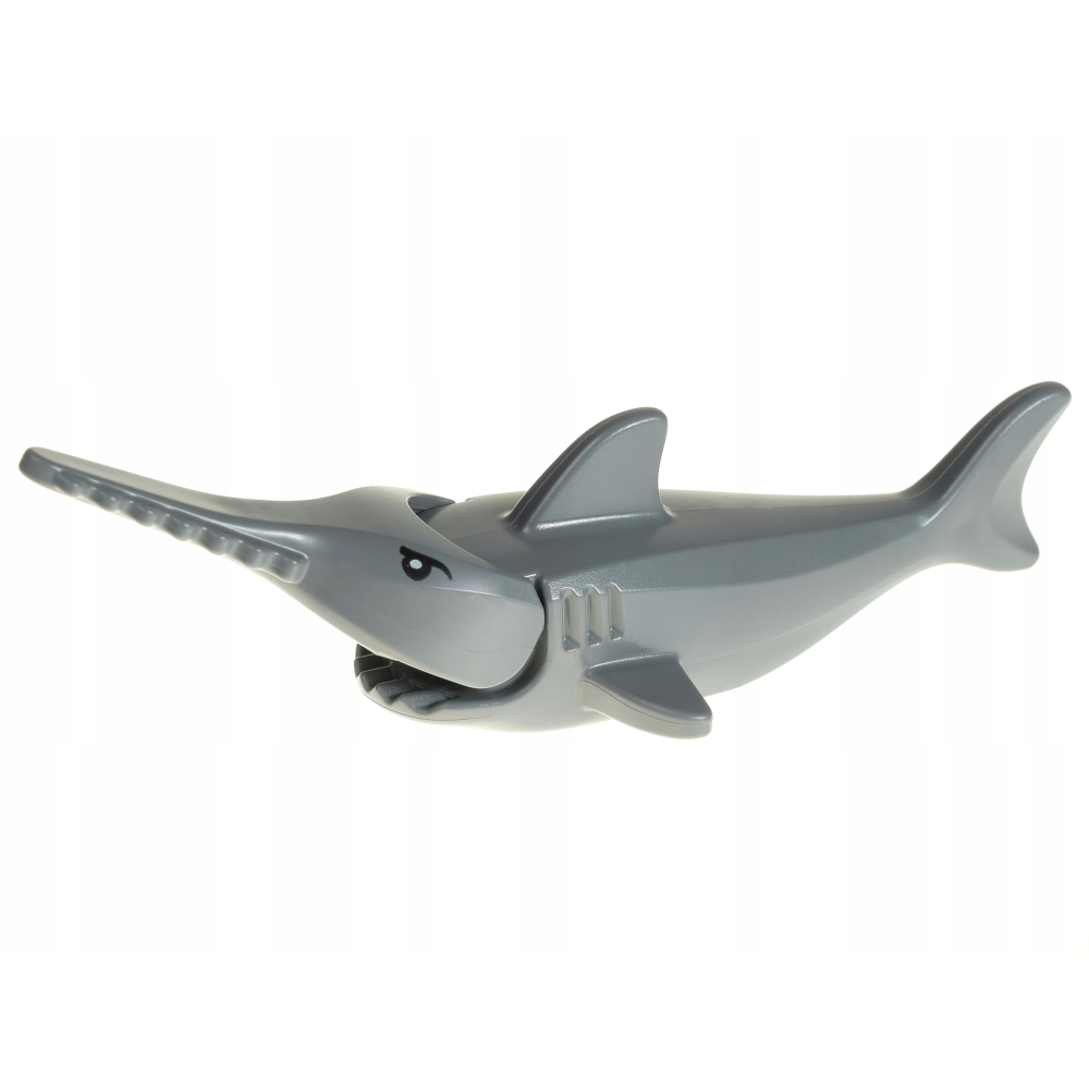 【Emily Mifigures】LEGO 樂高 動物 全新未組 鋸齒鯊 鯊魚 深灰色 14518c02pb01-細節圖2