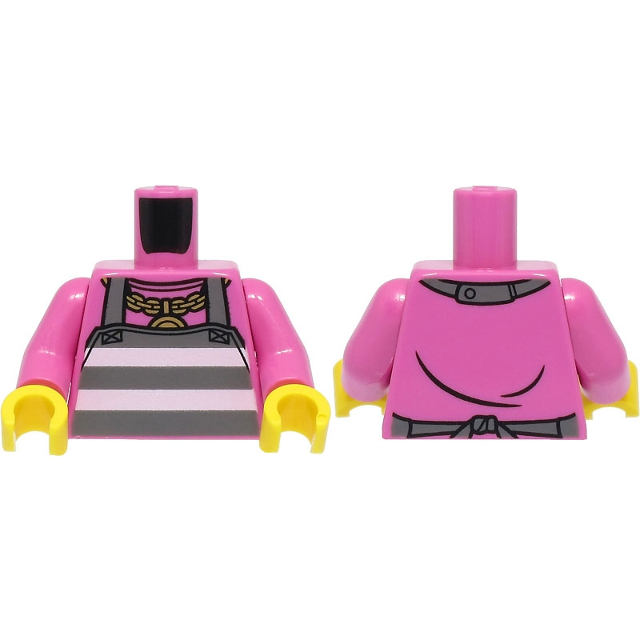 【Emily Mifigures】LEGO 樂高 人偶 全新未組 深粉紅小偷冰淇淋人 60314-細節圖3