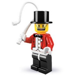 【Emily Mifigures】LEGO 樂高 人偶 二手 第2代人偶包 3號 馬戲團馴獸師 col02-3 8684