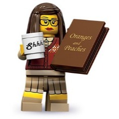 【Emily Mifigures】LEGO 樂高 人偶 二手 第10代人偶包 1號 圖書館員 col10-1 71001