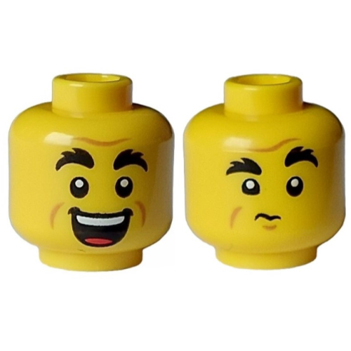 【Emily Mifigures】LEGO 樂高 人偶 頭 全新 雙面臉 3626cpb3222