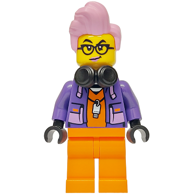 【Emily Mifigures】LEGO 樂高 人偶 頭髮 全新 亮粉紅色 76925-細節圖3