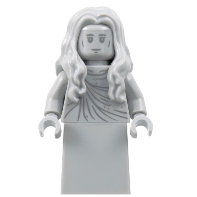 【Emily Mifigures】LEGO 樂高 人偶 頭髮 全新 長髮 公主 美人魚 淺灰色 95225-細節圖3
