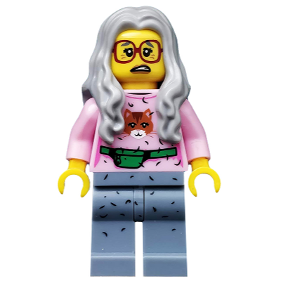 【Emily Mifigures】LEGO 樂高 人偶 頭髮 全新 長髮 公主 美人魚 淺灰色 95225-細節圖5