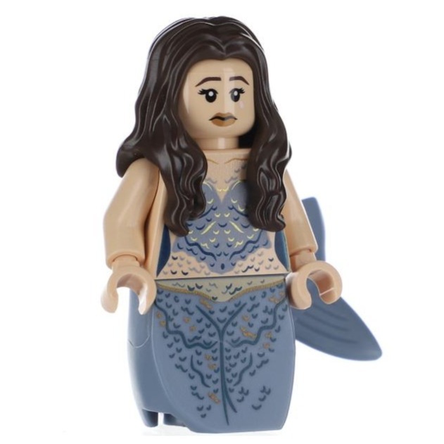 【Emily Mifigures】LEGO 樂高 人偶 頭髮 全新 長髮 公主 美人魚 深棕色 95225 71043-細節圖5