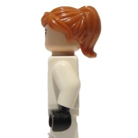 【Emily Mifigures】LEGO 樂高 人偶 頭髮 全新 短馬尾 深橘色 87990-細節圖4