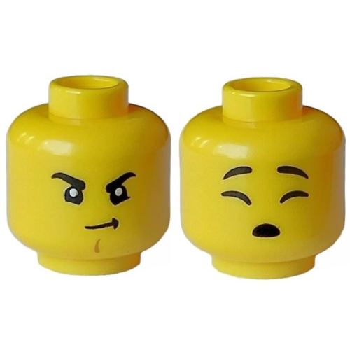 【Emily Mifigures】LEGO 樂高 人偶 頭 全新 雙面臉 28621pb0133