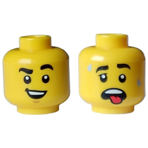 【Emily Mifigures】LEGO 樂高 人偶 頭 全新 雙面臉 3626cpb3224