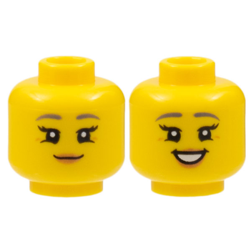 【Emily Mifigures】LEGO 樂高 人偶 頭 全新 雙面臉 3626cpb2964