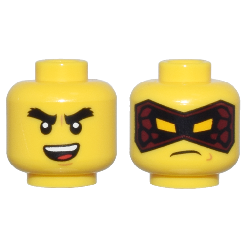 【Emily Mifigures】LEGO 樂高 人偶 頭 全新 雙面臉 忍者 阿剛 28621pb0068 71795