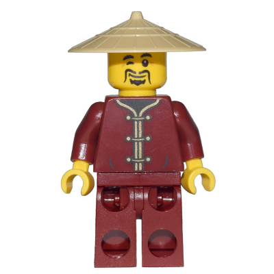 【Emily Mifigures】LEGO 樂高 人偶 頭 全新 單面臉 財神爺 3626cpb2758 80108-細節圖3