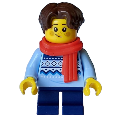 Emily Mifigures】LEGO 樂高 人偶 頭髮 全新 帥哥小中分 深棕色 3277-細節圖5