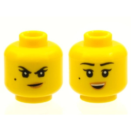 【Emily Mifigures】LEGO 樂高 人偶 頭 全新 雙面臉 旋風忍者 赤蘭 3626cpb2249