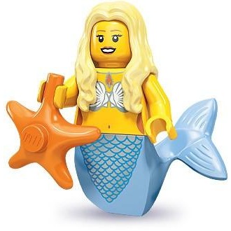 【Emily Mifigures】LEGO 樂高 人偶 二手 第9代人偶包 12號 美人魚 col09-12 71000