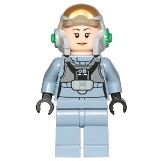 【Emily Mifigures】LEGO 樂高 人偶 腳 全新 素色 沙藍色 Sand Blue 970c00-細節圖3