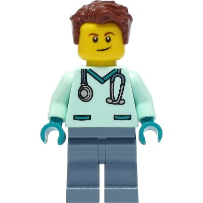 【Emily Mifigures】LEGO 樂高 人偶 腳 全新 素色 沙藍色 Sand Blue 970c00-細節圖5