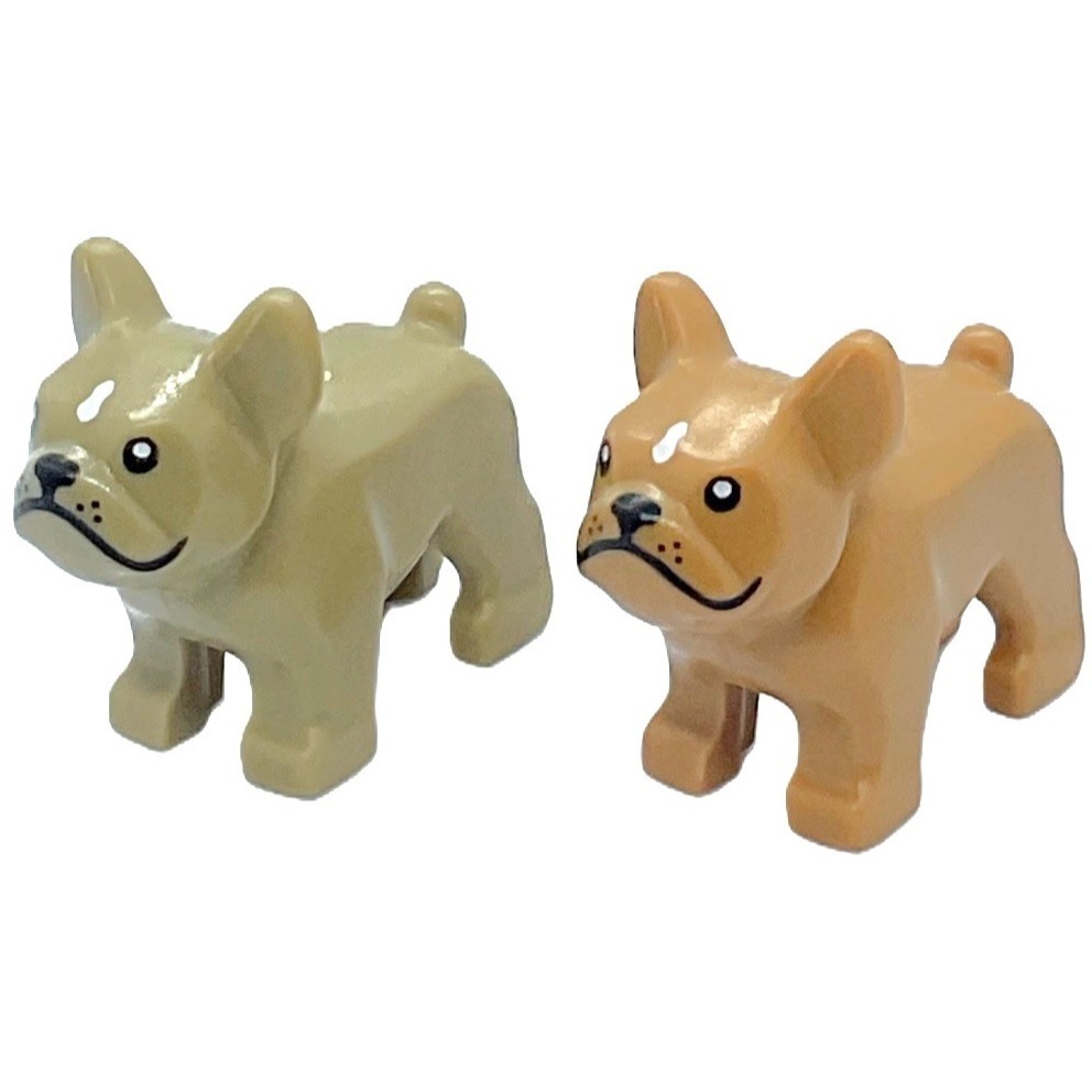 【Emily Mifigures】LEGO 樂高 動物 全新 鬥牛犬 深沙色 中膚色 29602pb01-細節圖2