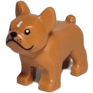 【Emily Mifigures】LEGO 樂高 動物 全新 鬥牛犬 深沙色 中膚色 29602pb01-規格圖2