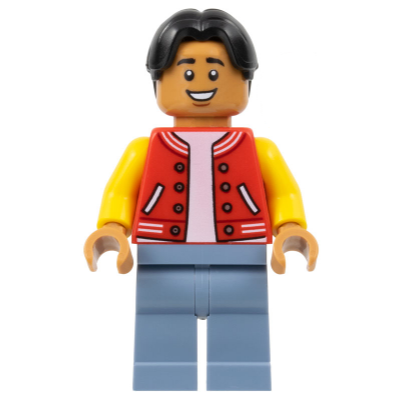 【Emily Mifigures】LEGO 樂高 人偶 頭髮 全新 中分 黑色 38800-細節圖3