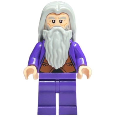 【Emily Mifigures】LEGO 樂高 人偶 頭髮 全新 淺灰色 長髮 中分 鄧不利多 36806-細節圖2