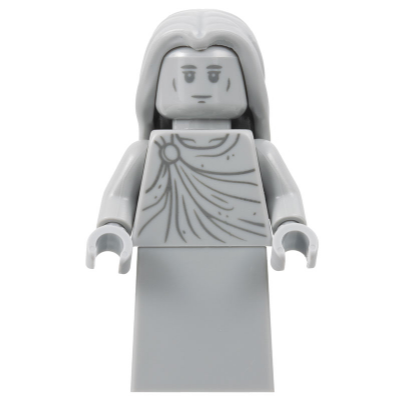 【Emily Mifigures】LEGO 樂高 人偶 頭髮 全新 淺灰色 長髮 中分 鄧不利多 36806-細節圖4