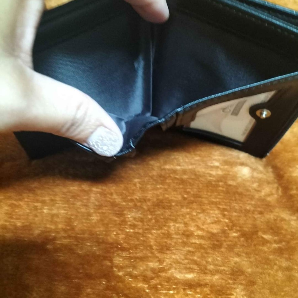 編織短夾-黑色-細節圖3