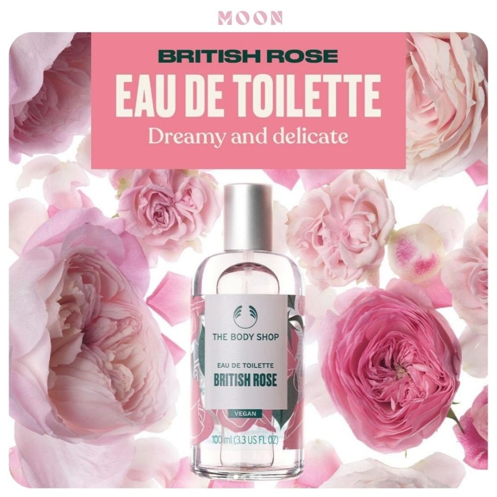 The Body Shop 英皇玫瑰香水 EDT 100ml｜皇家茶玫瑰 女香 淡香水 花香麝香 清新英倫風-細節圖2