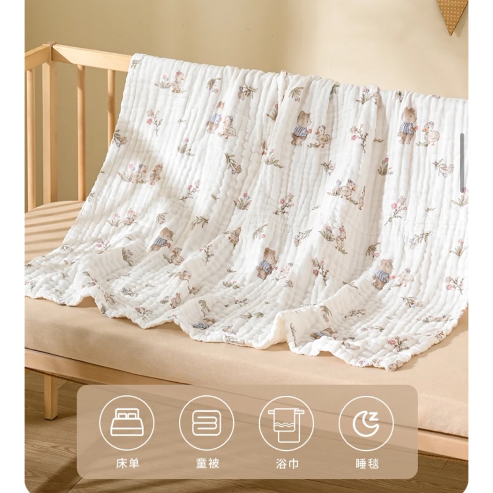 兒童紗布巾110*110-細節圖3