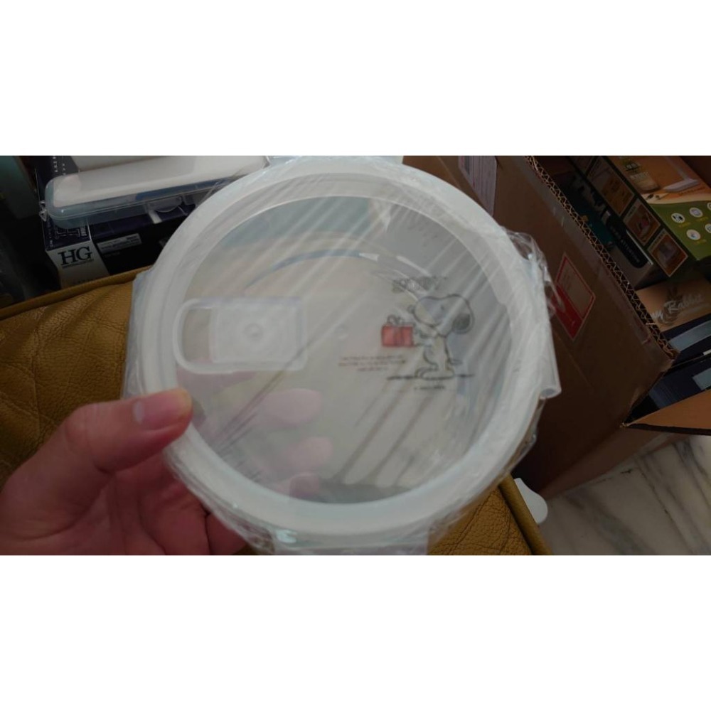 SNOOPY 史努比圓形微波保鮮盒(約620ml)-細節圖4