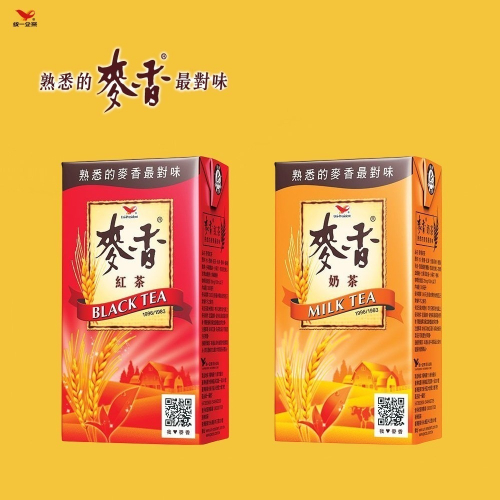 【躍牛小舖】統一 麥香紅茶 麥香奶茶300ml 6入組 麥香 紅茶 奶茶