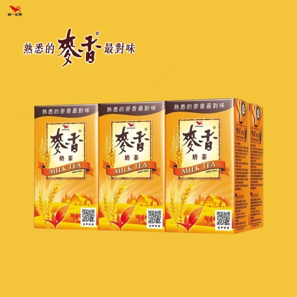 【躍牛小舖】統一 麥香紅茶 麥香奶茶300ml 6入組 麥香 紅茶 奶茶-細節圖3