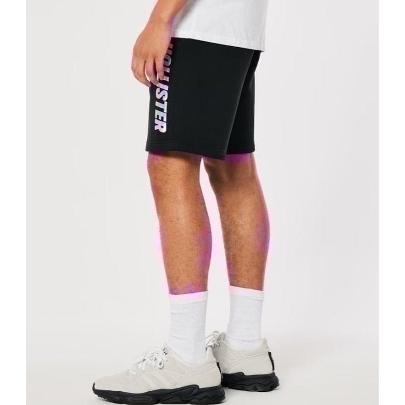 【現貨】Hollister co. 男款閃亮徽標圖案棉短褲 L-細節圖4
