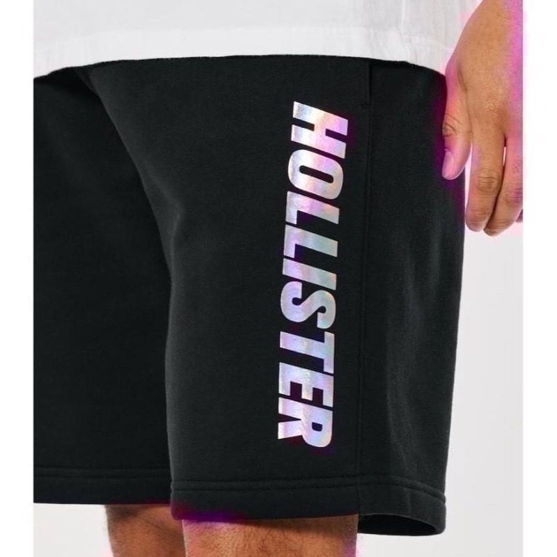 【現貨】Hollister co. 男款閃亮徽標圖案棉短褲 L-細節圖5