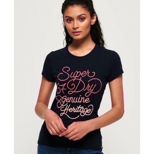 Superdry 女大人漸層刺繡TEE (4/S)