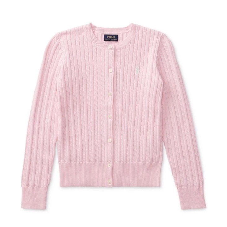 Polo Ralph Lauren 女青年小馬麻花針織開扣棉質外套 (美國RL官網購入)-規格圖9